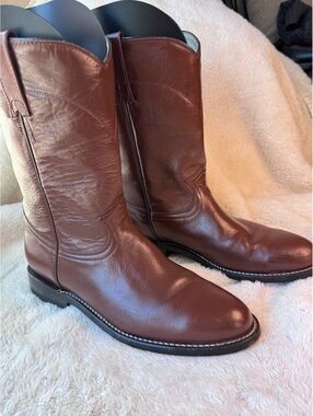 Vintage Cowtown Brown Leather Western Cowboy Boots Made in Mexico Men’s 8D